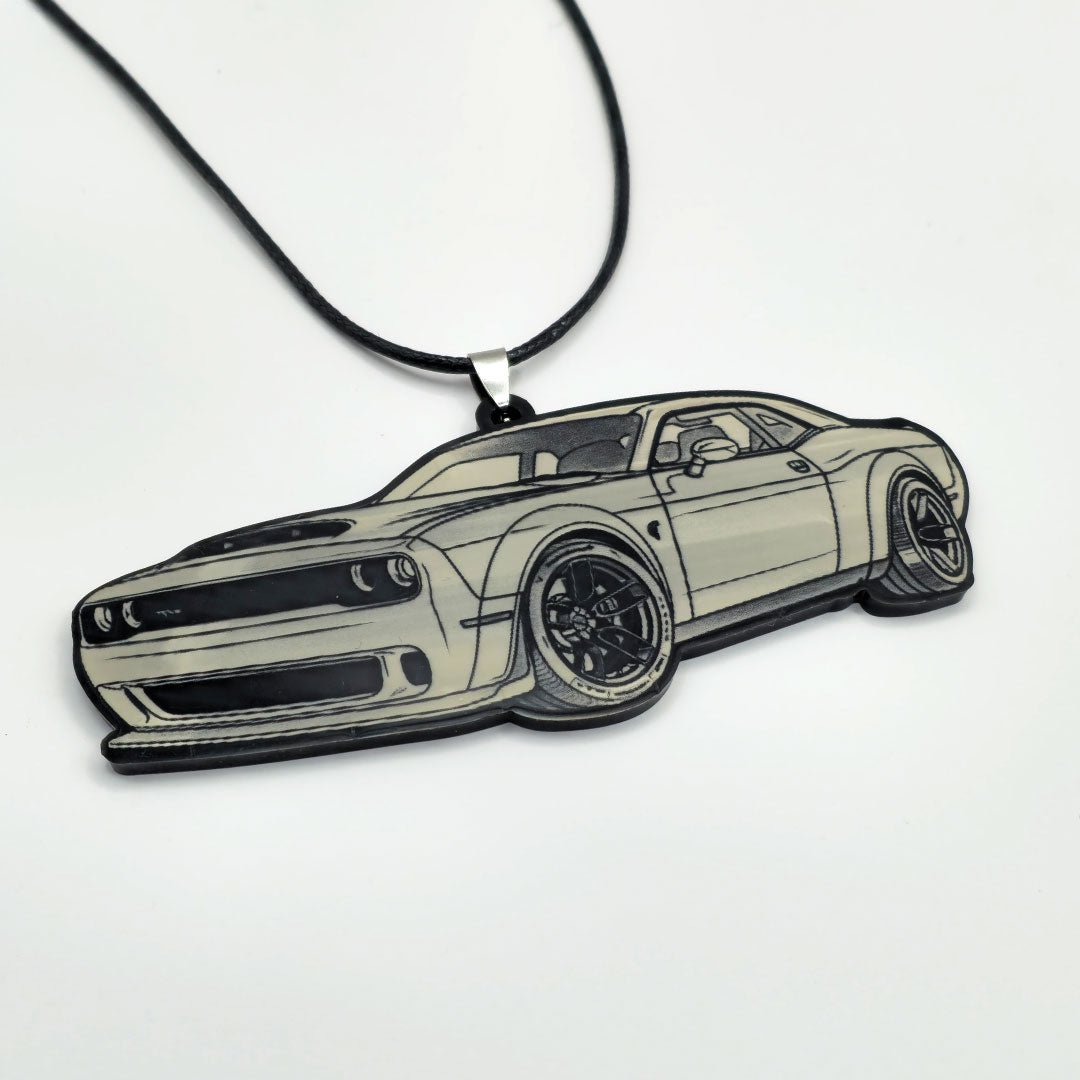 Personalized Acrylic Car Ornament – Custom Vehicle Mirror Hanging Decor | Laser Engraved UAE - Yaqut Gifts