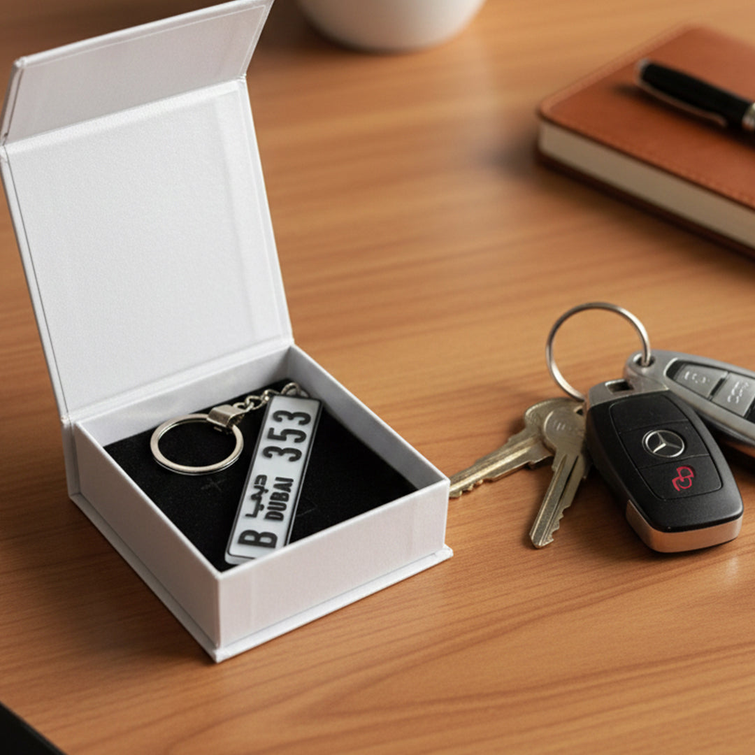UAE Car Number Plate Keychain: The Ultimate Personalized Gift for Car Enthusiasts