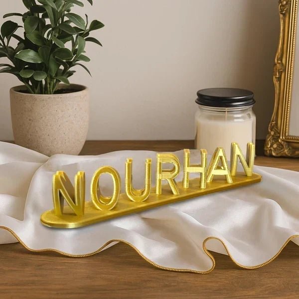The Perfect Personalized Couple Gift in the UAE: 3D Dual Names by Yaqut - Yaqut Gifts