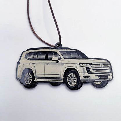 Personalized Acrylic Car Ornament – Custom Vehicle Mirror Hanging Decor | Laser Engraved UAE