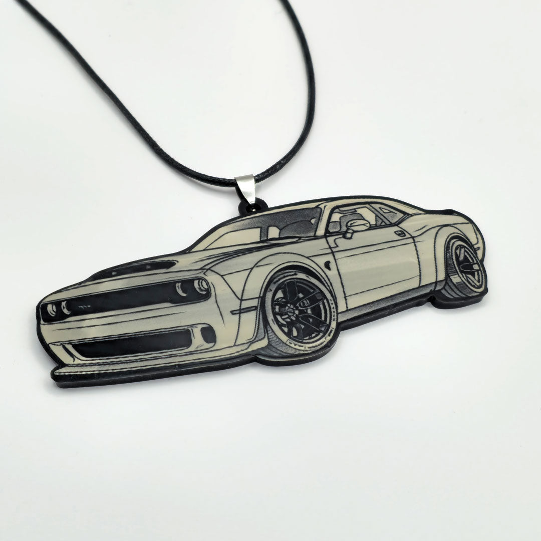 Personalized Acrylic Car Ornament – Custom Vehicle Mirror Hanging Decor | Laser Engraved UAE