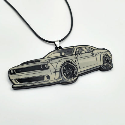 Personalized Acrylic Car Ornament – Custom Vehicle Mirror Hanging Decor | Laser Engraved UAE
