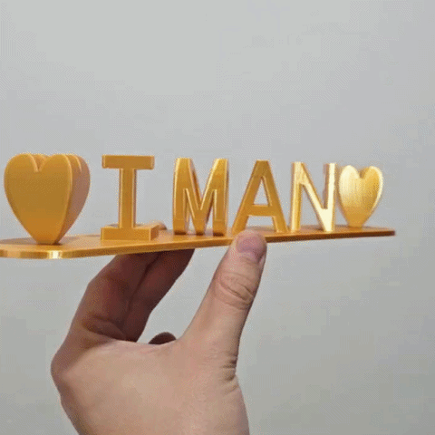 Custom 3D Double-Sided Name — Perfect Gift for Couples & Special Occasions