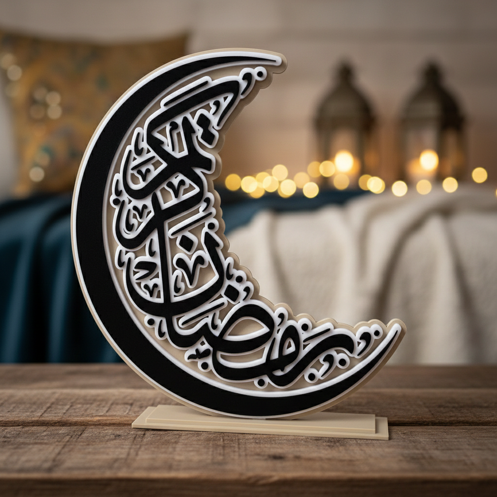 Ramadan Crescent Décor – A Spiritual Touch for a Meaningful Season