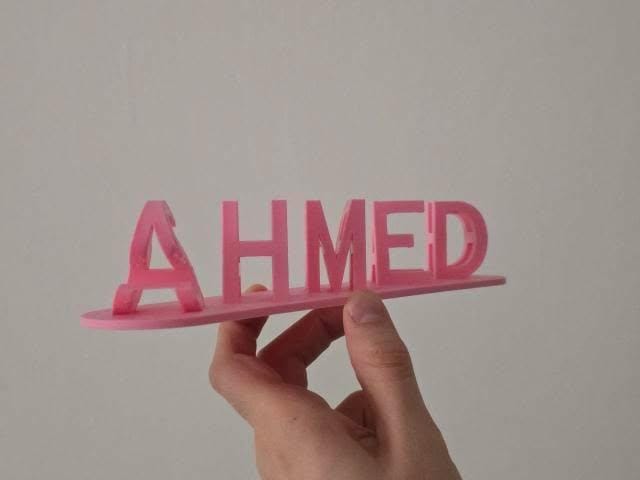 Custom 3D Double-Sided Name — Perfect Gift for Couples & Special Occasions