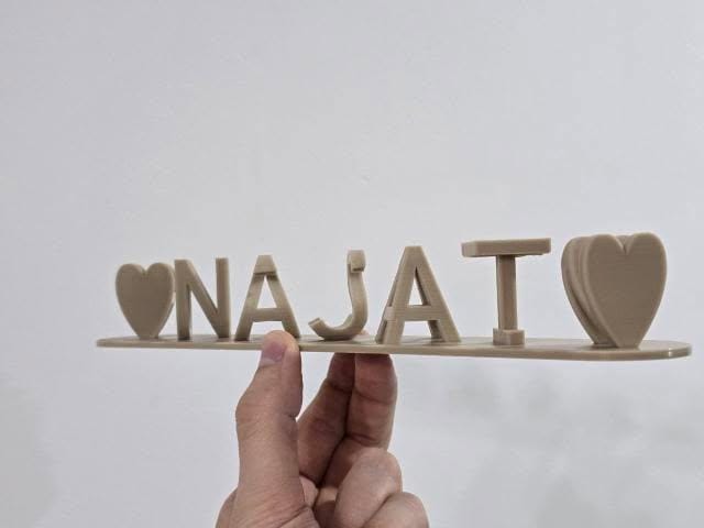 Custom 3D Double-Sided Name — Perfect Gift for Couples & Special Occasions