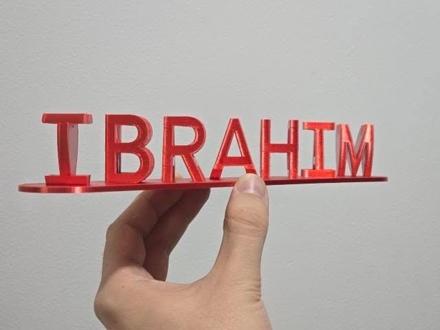 Custom 3D Double-Sided Name — Perfect Gift for Couples & Special Occasions