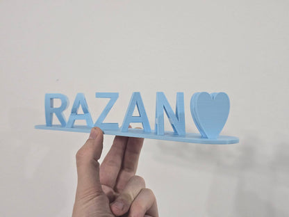 Custom 3D Double-Sided Name — Perfect Gift for Couples & Special Occasions